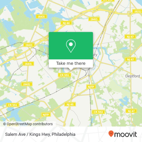 Mapa de Salem Ave / Kings Hwy