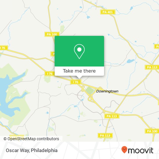 Oscar Way map