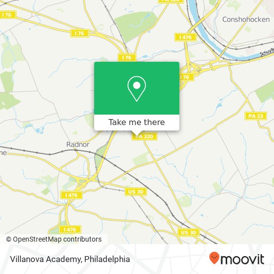 Villanova Academy map