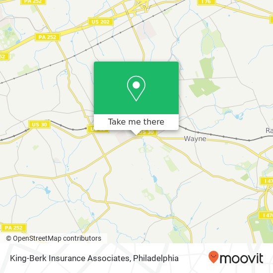 King-Berk Insurance Associates map
