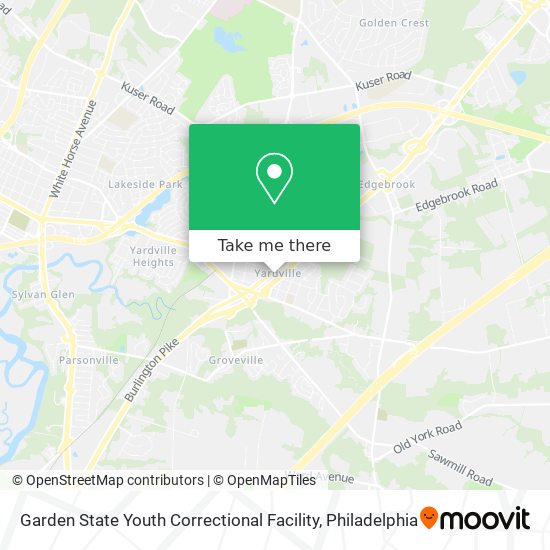 Mapa de Garden State Youth Correctional Facility