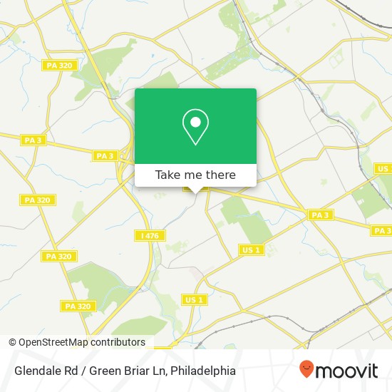 Glendale Rd / Green Briar Ln map