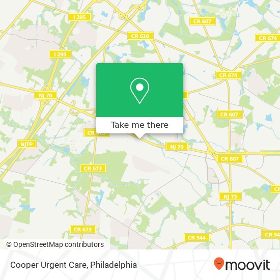 Mapa de Cooper Urgent Care