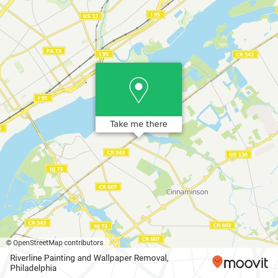 Riverline Painting and Wallpaper Removal map