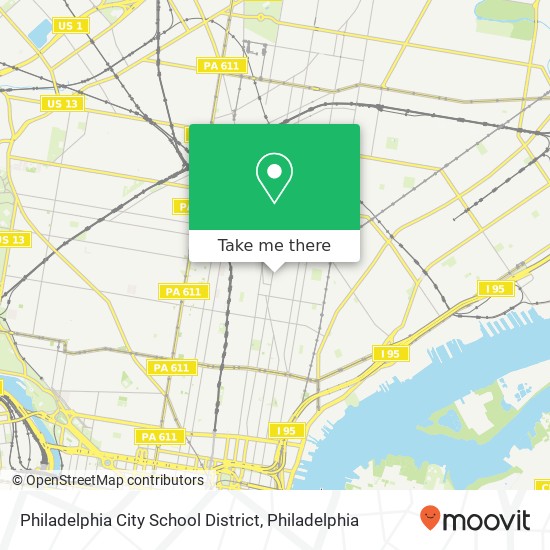 Philadelphia City School District map