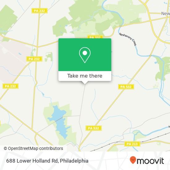 Mapa de 688 Lower Holland Rd