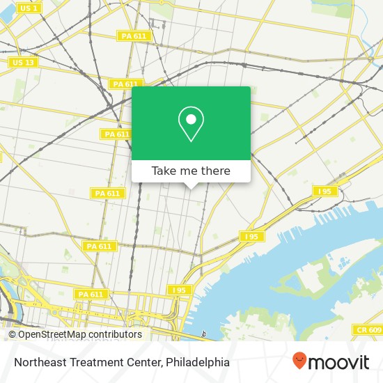 Mapa de Northeast Treatment Center