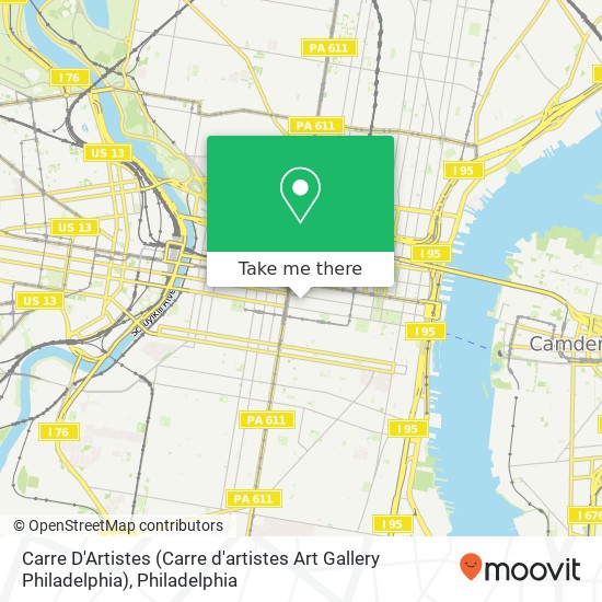 Mapa de Carre D'Artistes (Carre d'artistes Art Gallery Philadelphia)