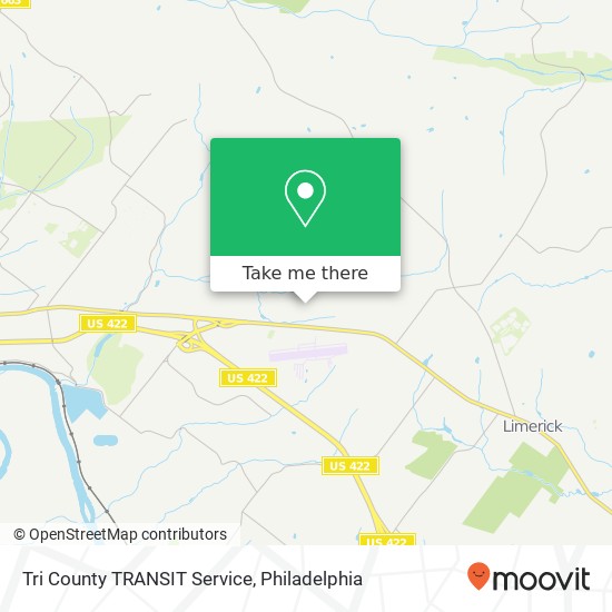 Tri County TRANSIT Service map