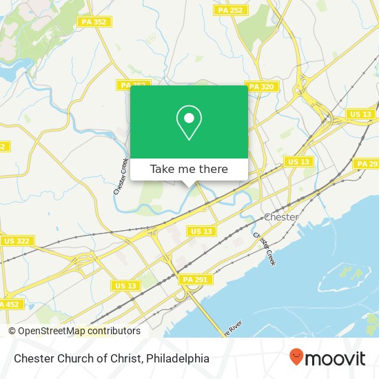 Chester Church of Christ map