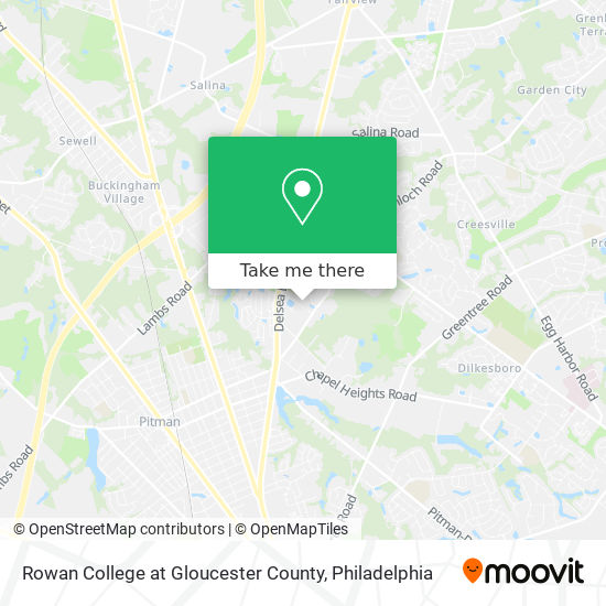 Mapa de Rowan College at Gloucester County