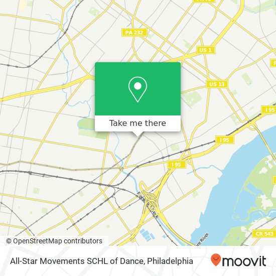 All-Star Movements SCHL of Dance map