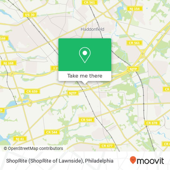 ShopRite (ShopRite of Lawnside) map