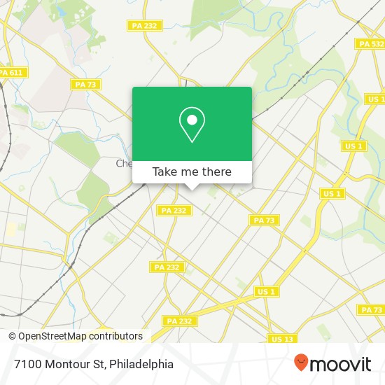7100 Montour St map