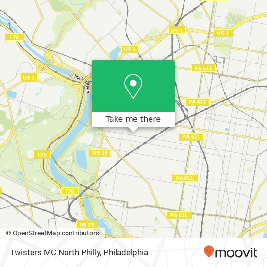 Twisters MC North Philly map