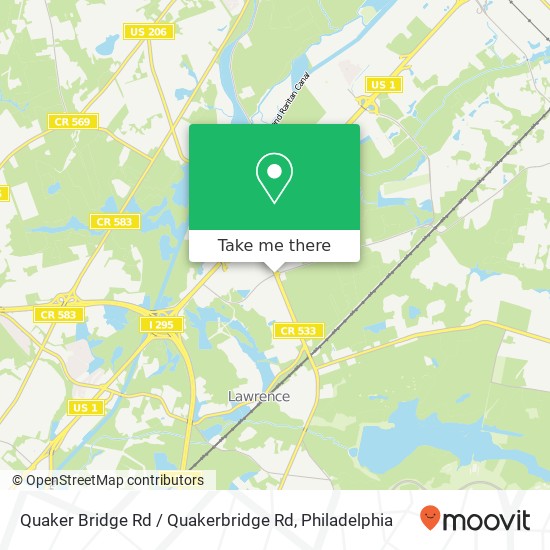 Quaker Bridge Rd / Quakerbridge Rd map