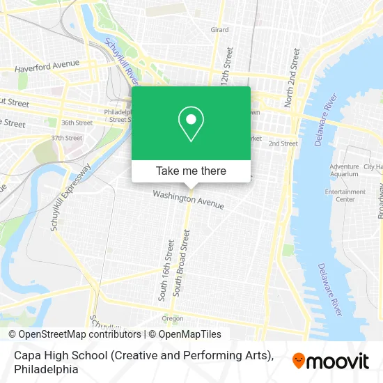 Capa High School (Creative and Performing Arts) map