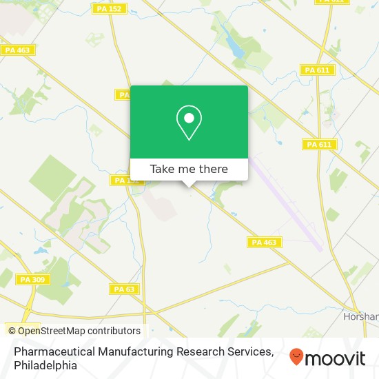 Mapa de Pharmaceutical Manufacturing Research Services
