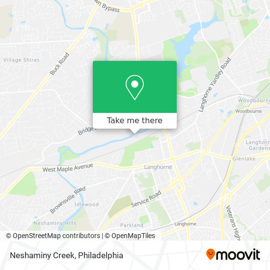 Mapa de Neshaminy Creek