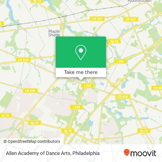 Allen Academy of Dance Arts map