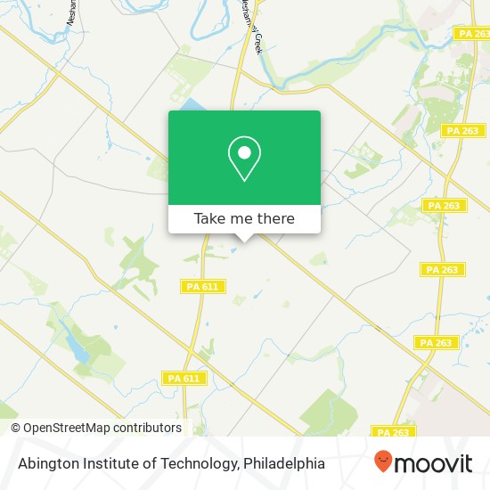 Mapa de Abington Institute of Technology