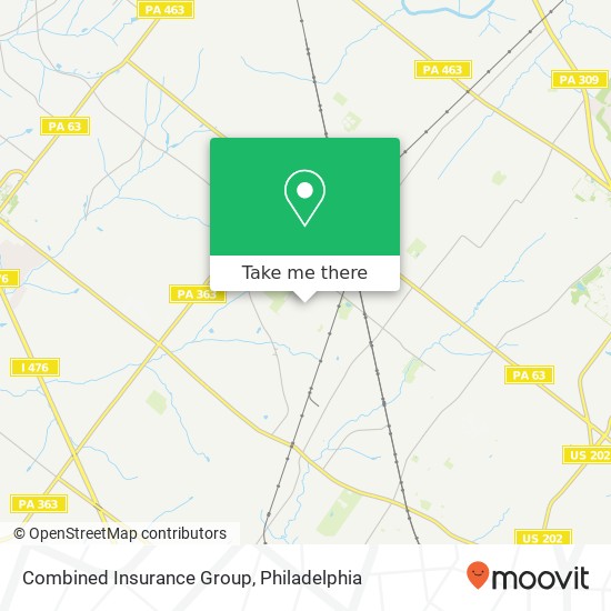 Combined Insurance Group map