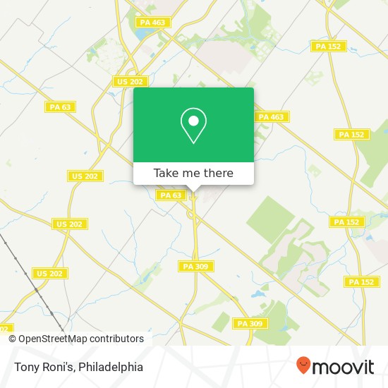 Tony Roni's map