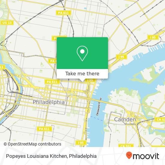 Mapa de Popeyes Louisiana Kitchen