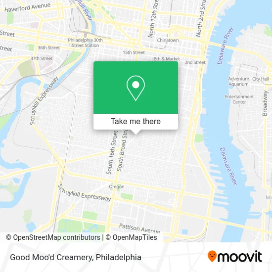 Good Moo'd Creamery map