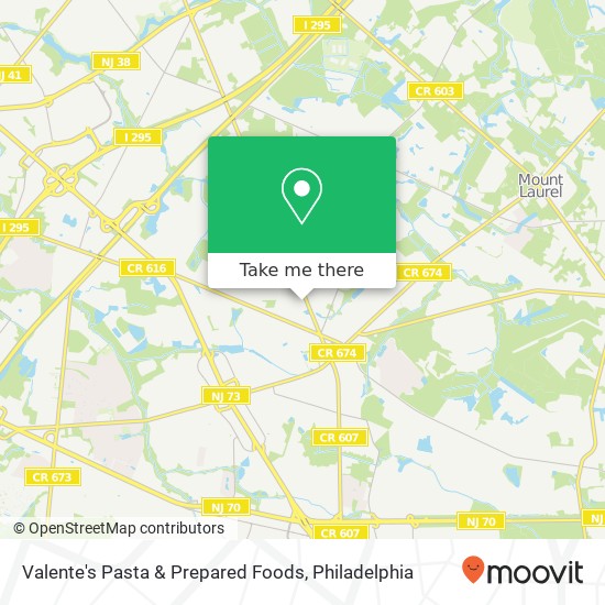 Mapa de Valente's Pasta & Prepared Foods