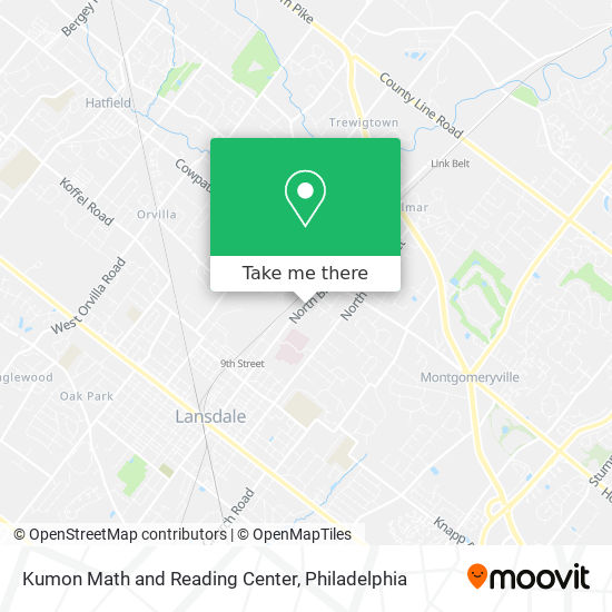 Kumon Math and Reading Center map