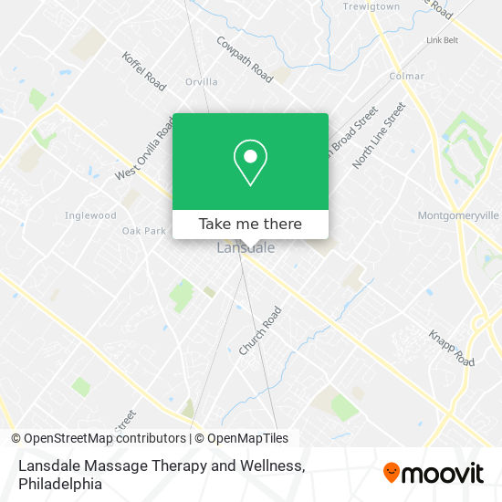 Lansdale Massage Therapy and Wellness map