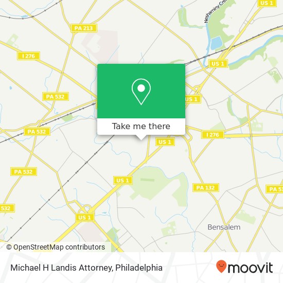 Mapa de Michael H Landis Attorney