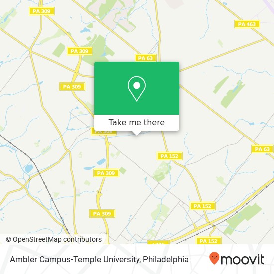 Ambler Campus-Temple University map