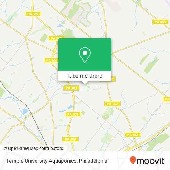 Mapa de Temple University Aquaponics