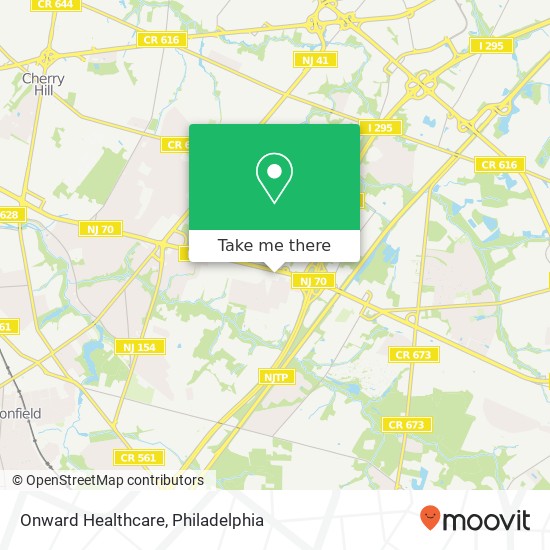 Mapa de Onward Healthcare