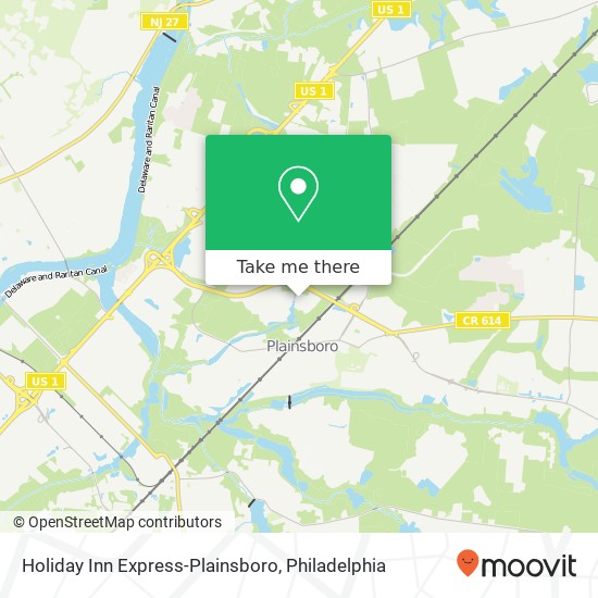Mapa de Holiday Inn Express-Plainsboro
