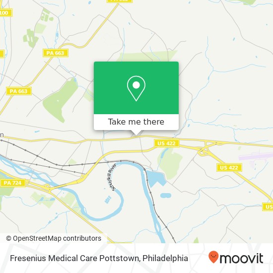 Fresenius Medical Care Pottstown map