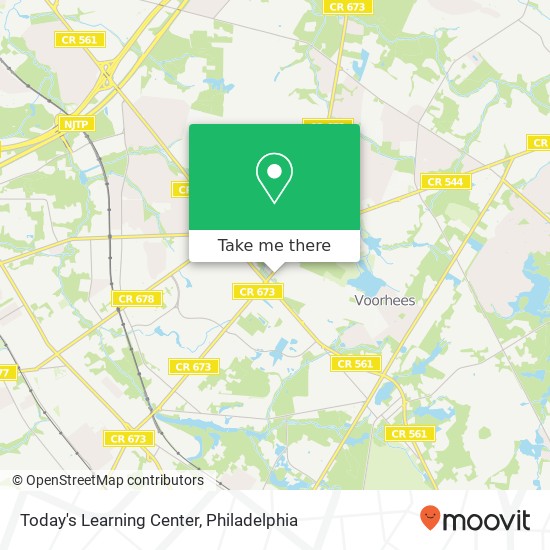 Today's Learning Center map
