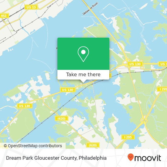 Dream Park Gloucester County map