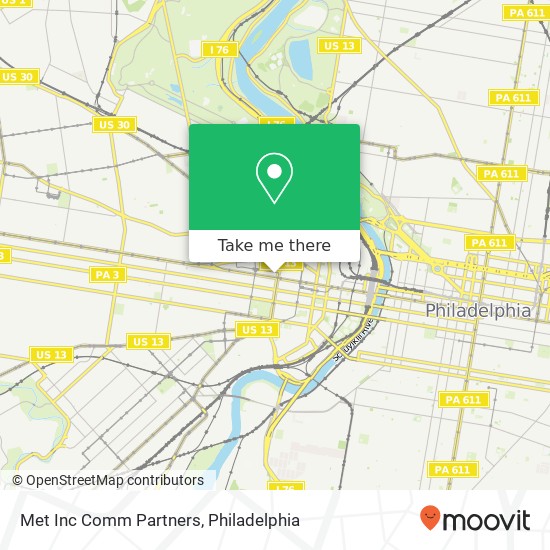 Mapa de Met Inc Comm Partners
