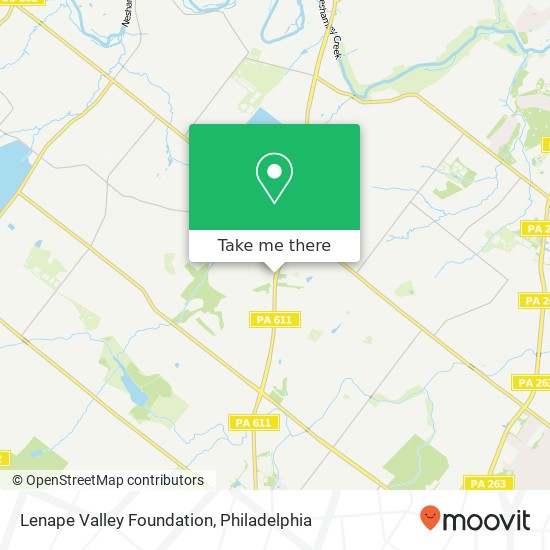 Mapa de Lenape Valley Foundation