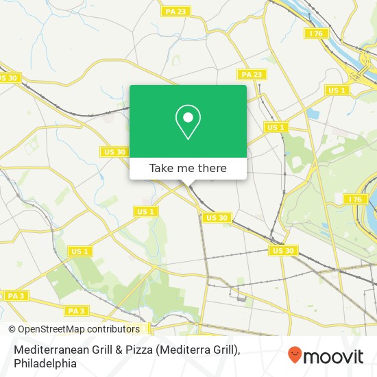 Mediterranean Grill & Pizza (Mediterra Grill) map