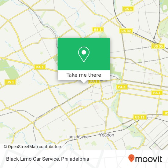 Mapa de Black Limo Car Service