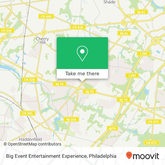 Big Event Entertainment Experience map