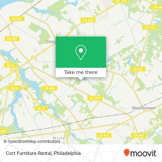 Cort Furniture Rental map