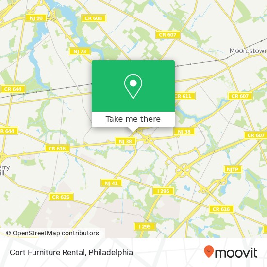 Cort Furniture Rental map