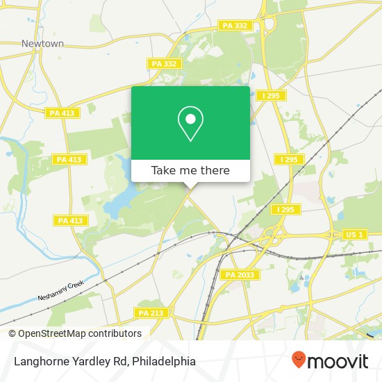 Mapa de Langhorne Yardley Rd