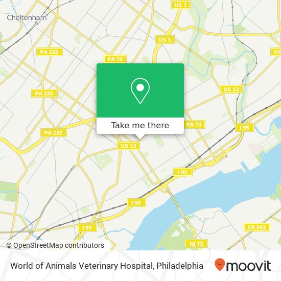 World of Animals Veterinary Hospital map