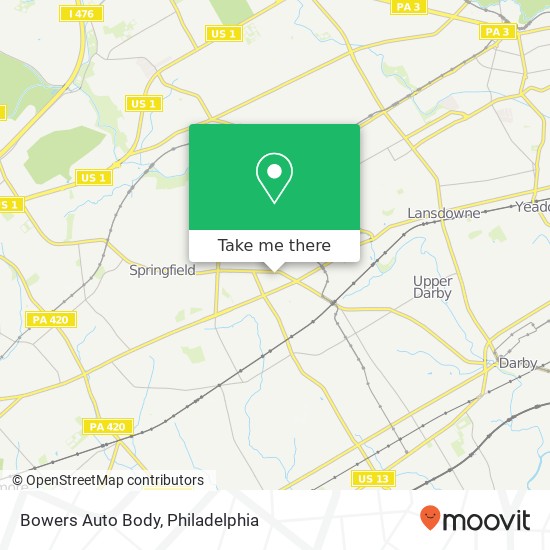 Mapa de Bowers Auto Body